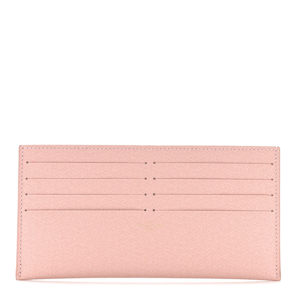 Louis Vuitton Calfskin Felicie Card Holder Insert Rose Ballerine