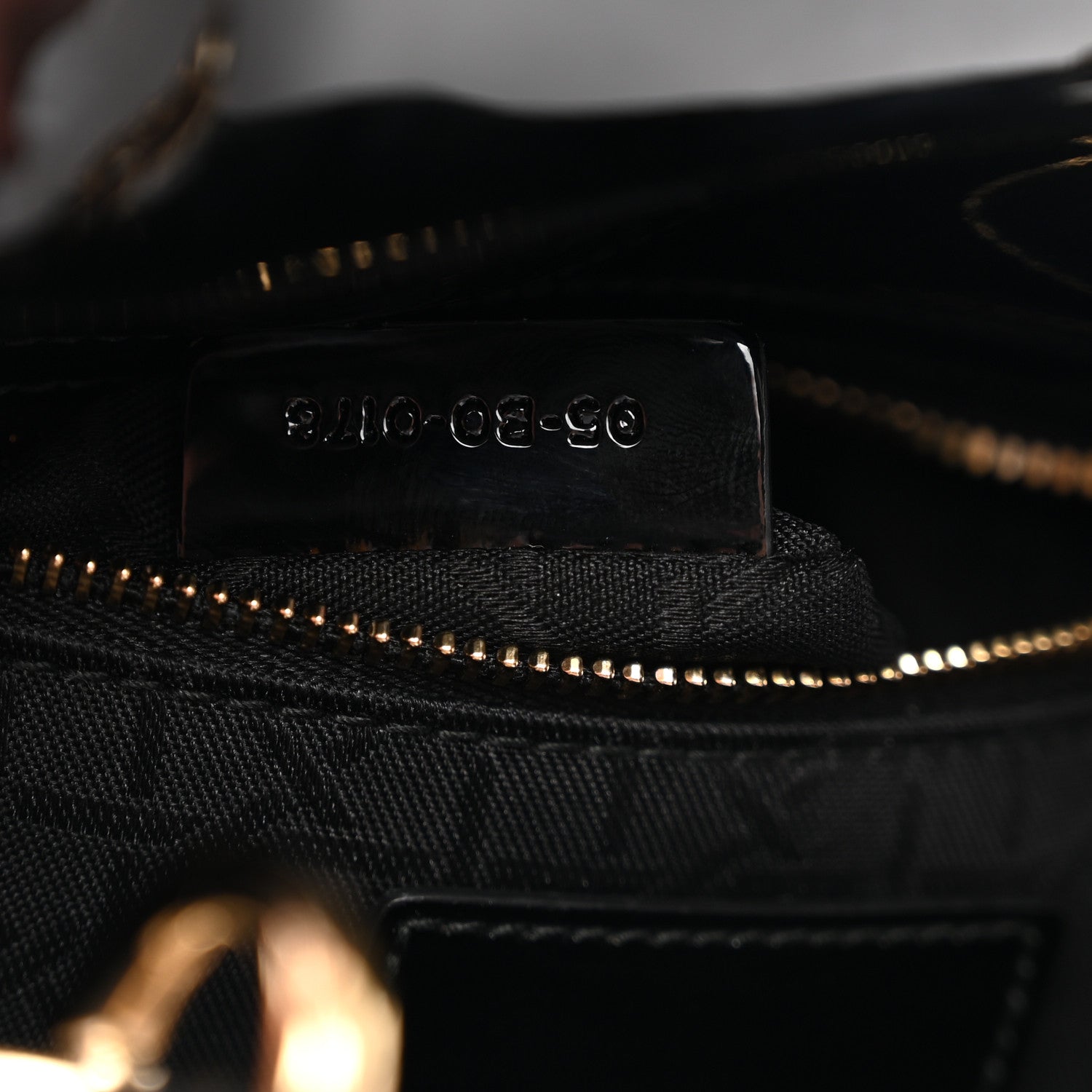Christian Dior Patent Cannage Mini Lady Dior Black