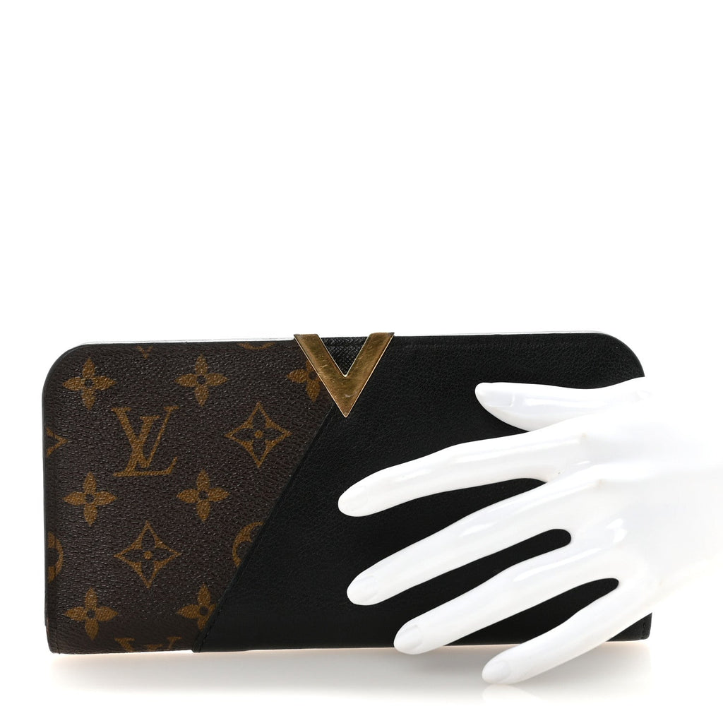 Louis Vuitton Monogram Monogram Kimono Wallet Black