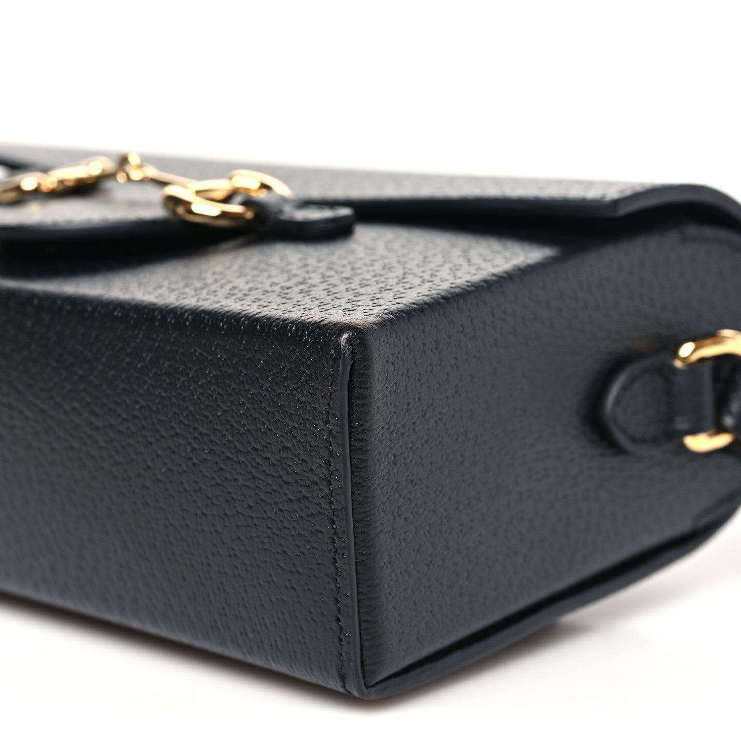Gucci Calfskin Horsebit 1955 Shoulder Bag Black