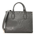 Louis Vuitton Metallic Empreinte Monogram Giant Onthego PM Gun Metal