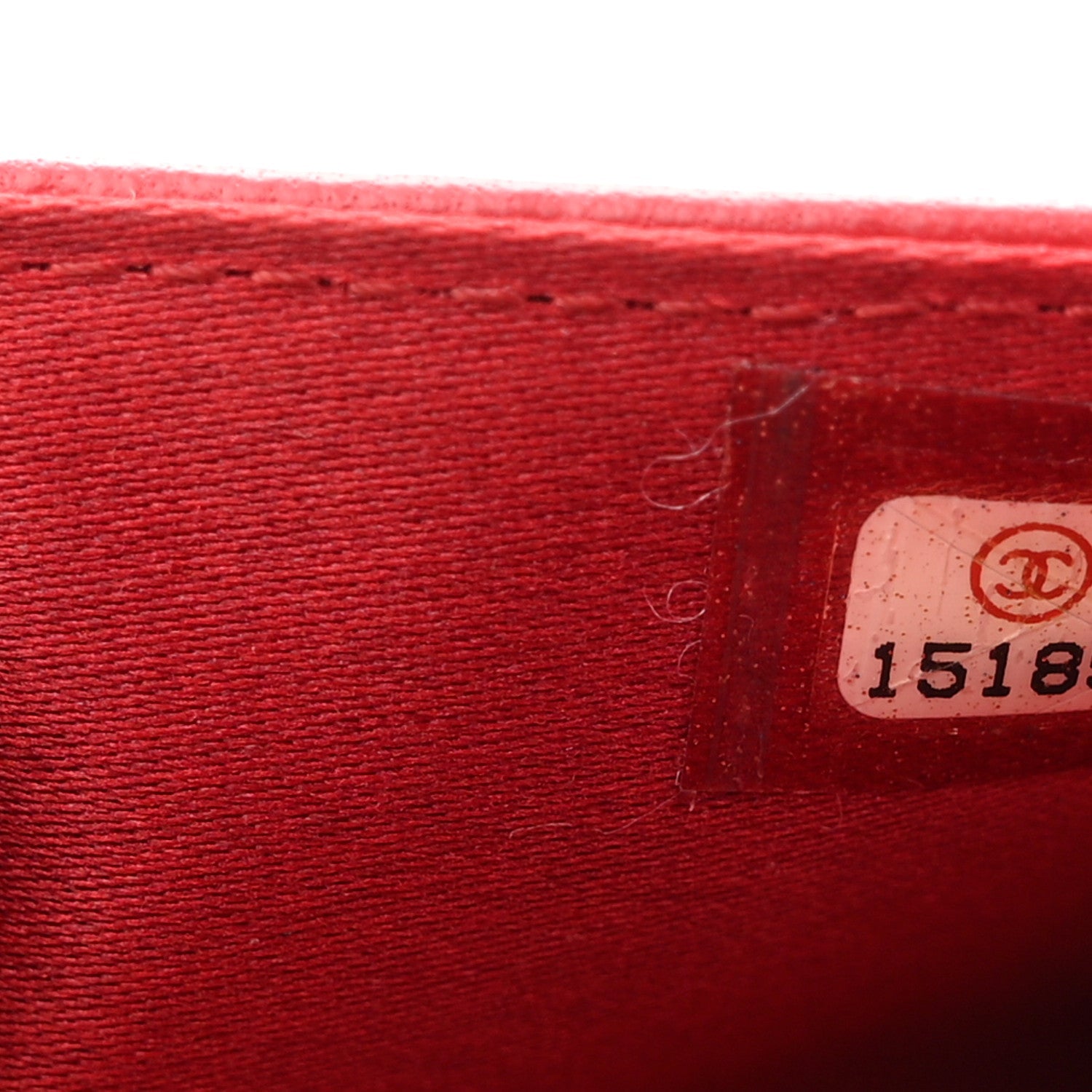 Chanel Lambskin Camellia Embossed Wallet On Chain WOC Red