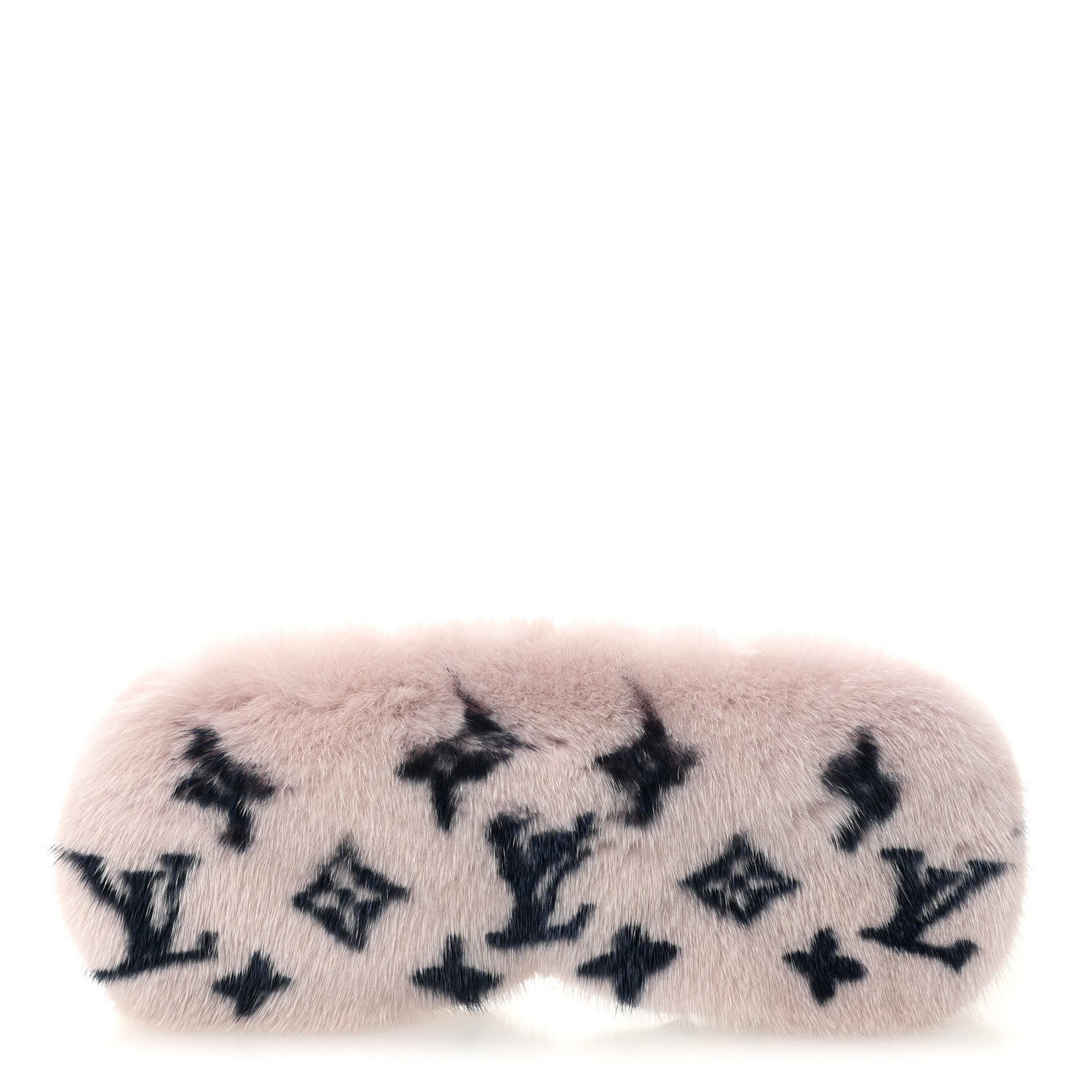 Louis Vuitton Monogram Mink Fur Sleep Mask Light Pink