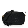 Gucci Pebbled Calfskin Small Soho Disco Bag Black