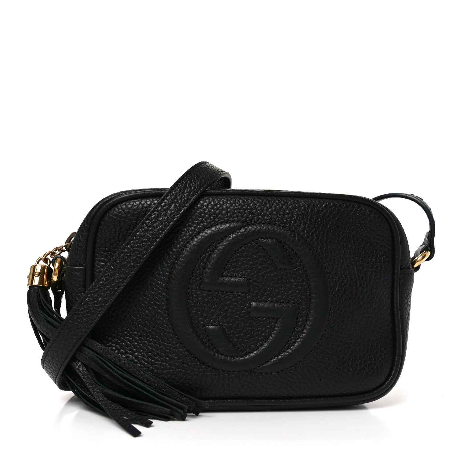Gucci Pebbled Calfskin Small Soho Disco Bag Black