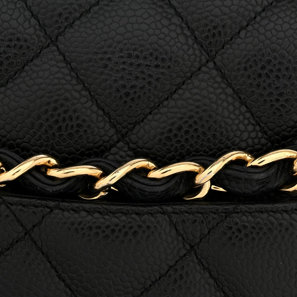 Chanel Caviar Quilted Jumbo Single Flap Black
