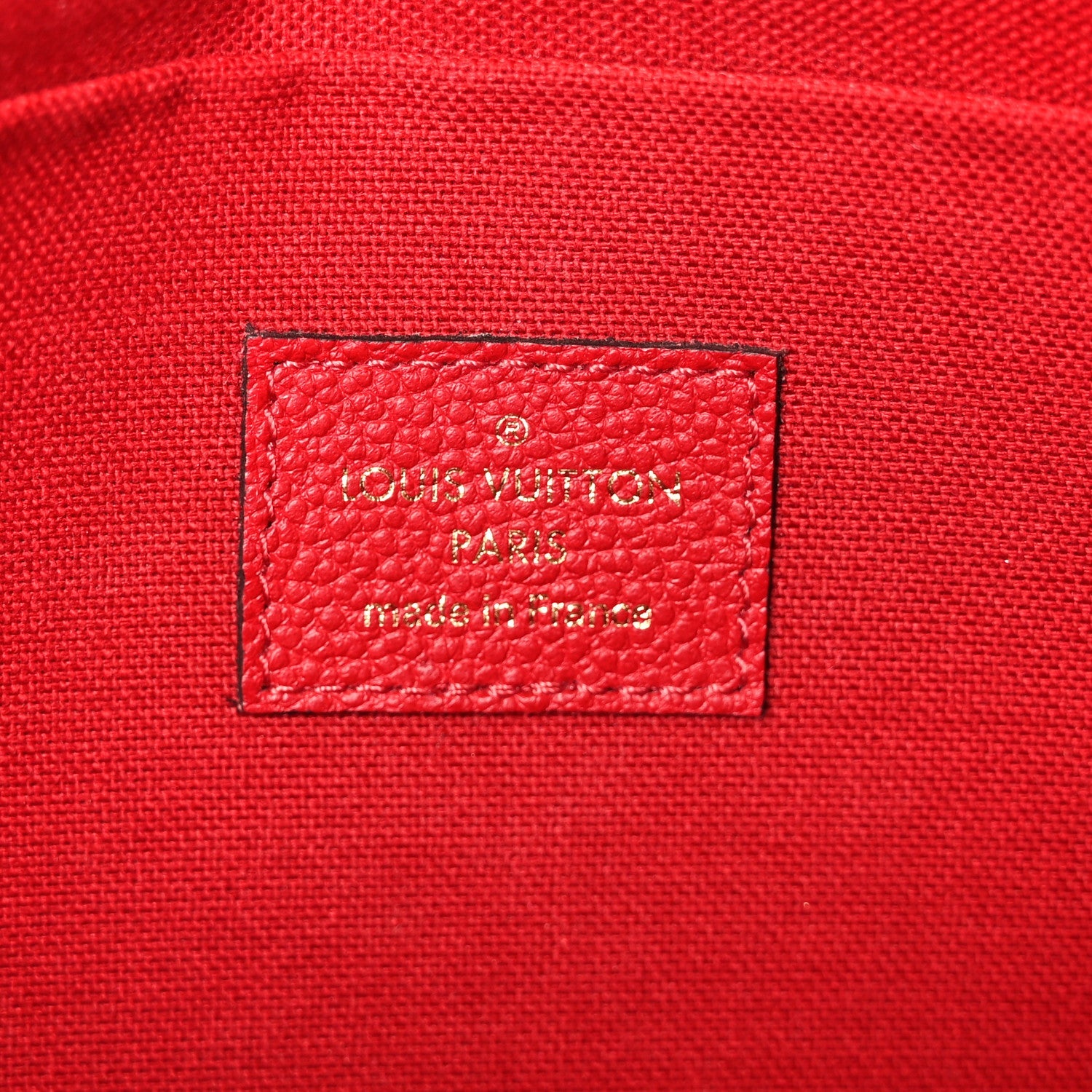 Louis Vuitton Empreinte Pochette Felicie Chain Wallet Scarlet