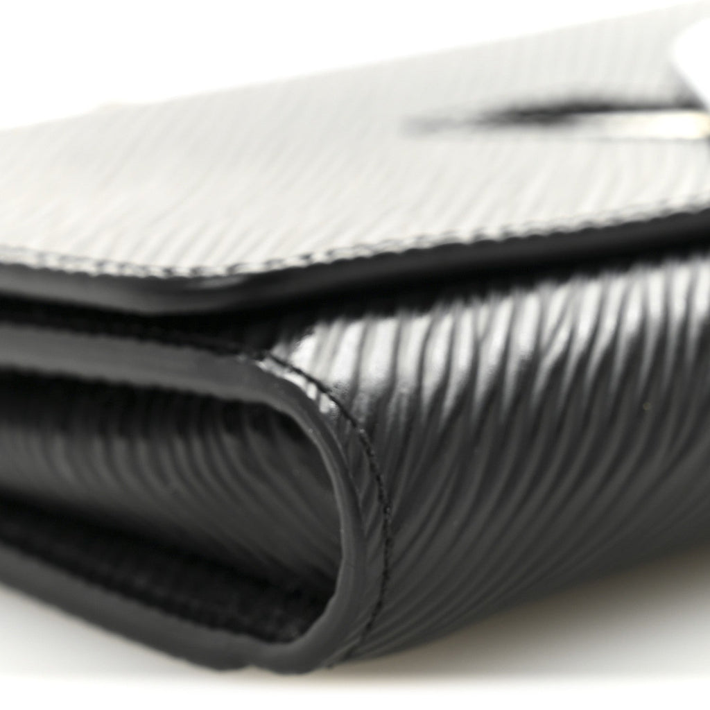 Louis Vuitton Epi Twist Chain Wallet Black