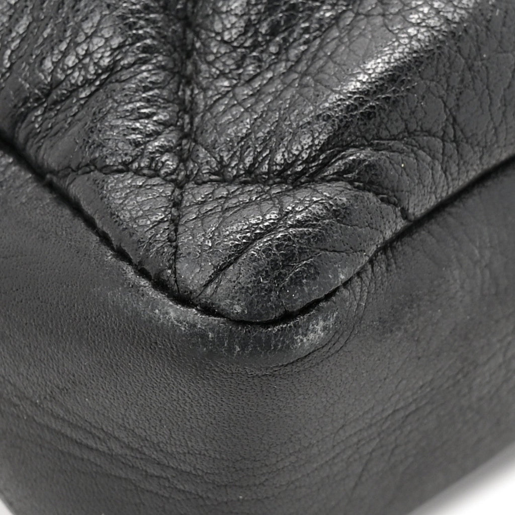 Lambskin Quilted Flap Waist Belt Bag 75 30 Black