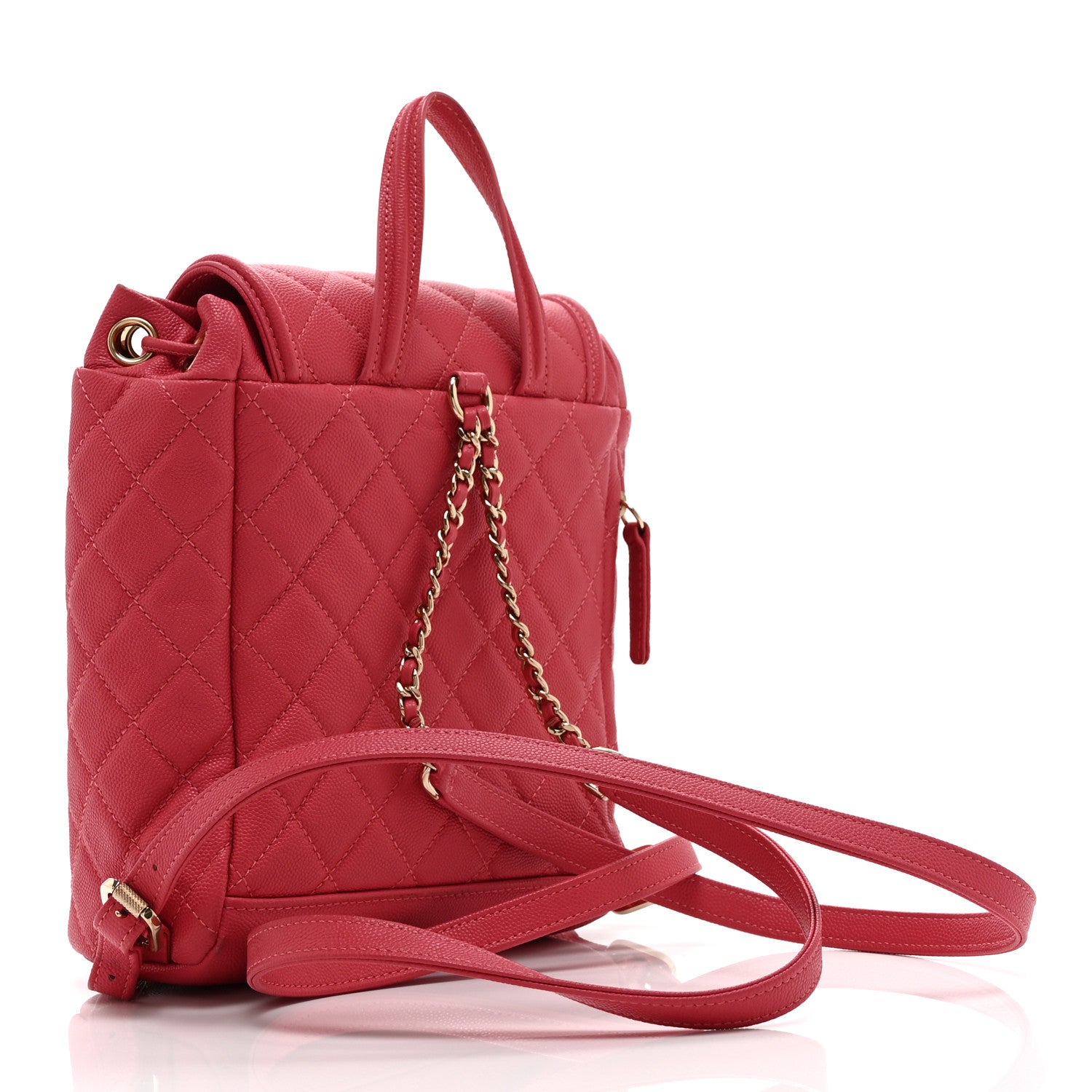Chanel Caviar Quilted Small Filigree Backpack Pink