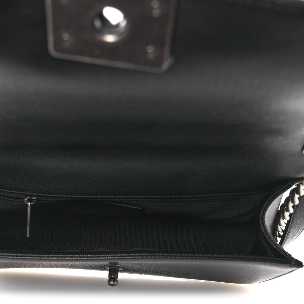 Chanel Caviar Quilted New Medium Boy Flap Black