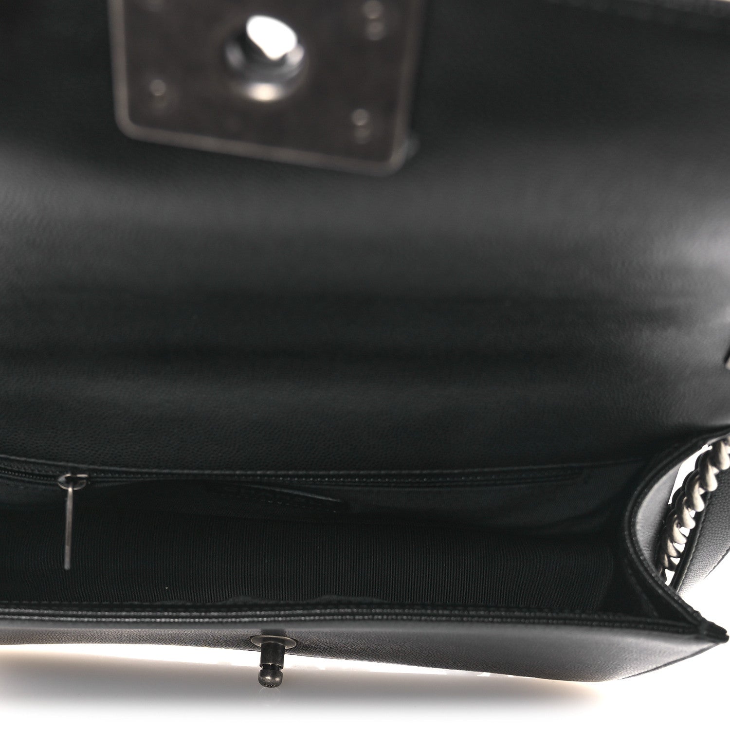 Chanel Caviar Quilted New Medium Boy Flap Black