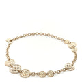 Chain Quilted CC Medallion Belt Gold