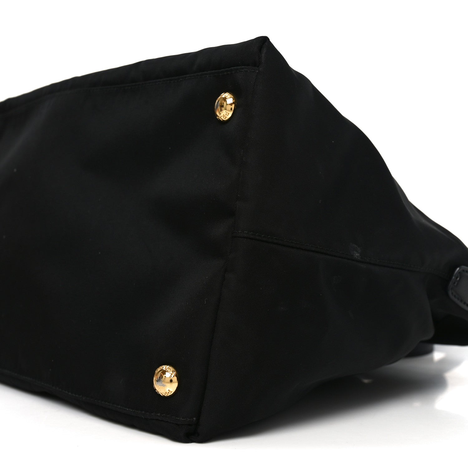 Prada Tessuto Nylon Saffiano Shopping Tote Black