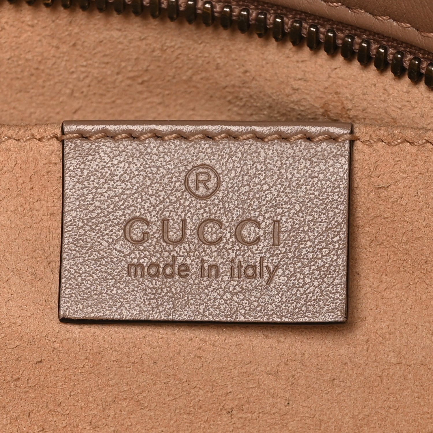 Gucci Calfskin Matelasse Small GG Marmont Chain Shoulder Bag Porcelain Rose
