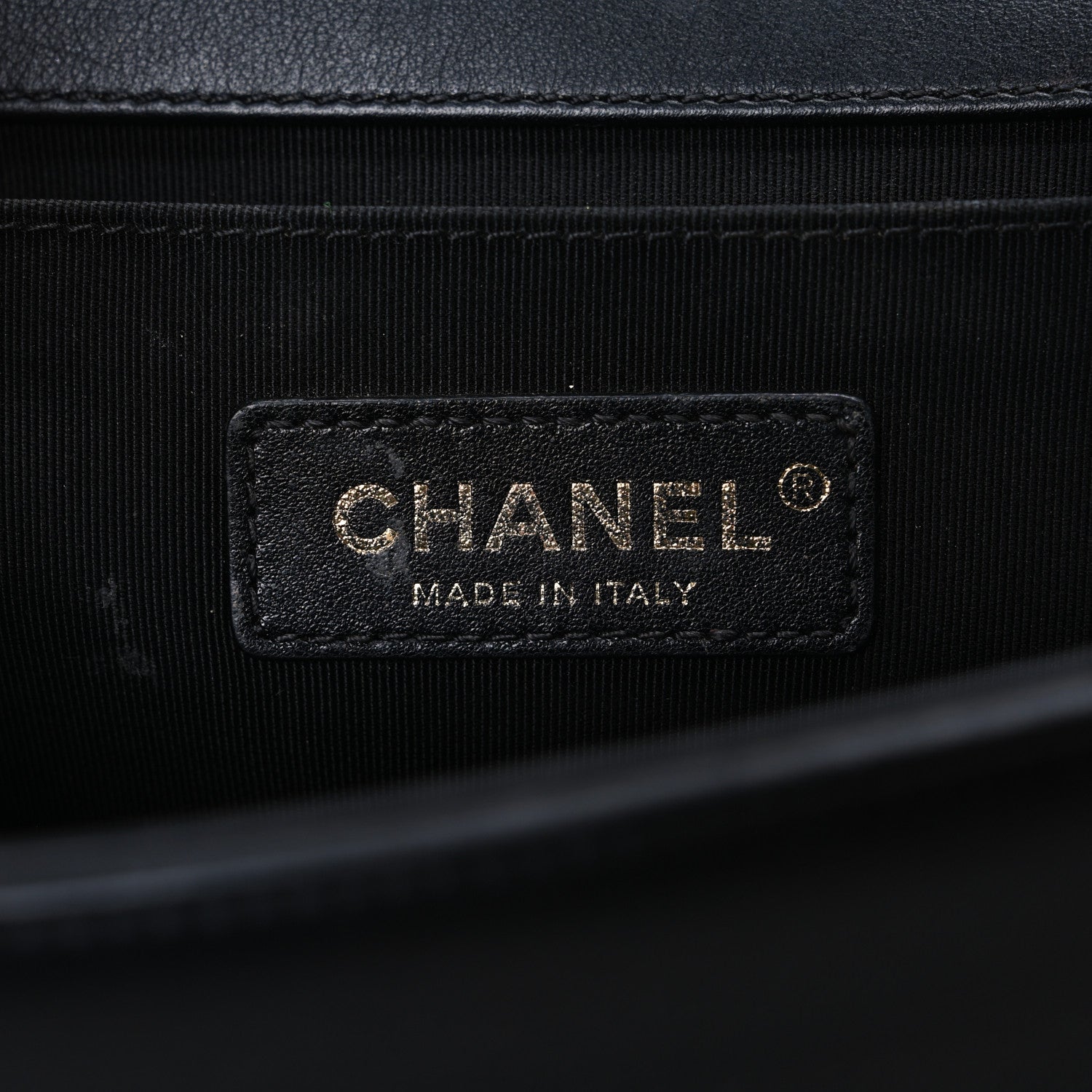 Chanel Lambskin Quilted Medium Boy Flap Black