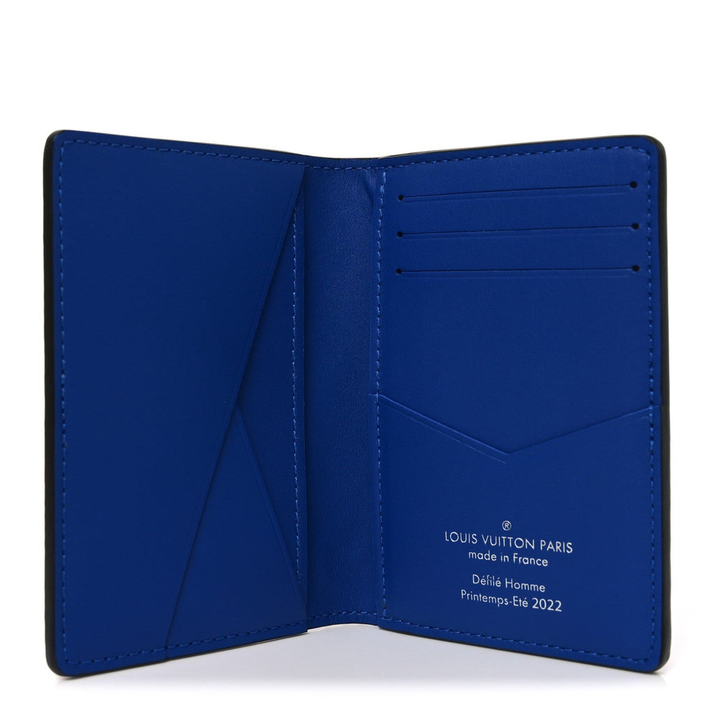 Louis Vuitton Taurillon Illusion Pocket Organizer Bleu Rose