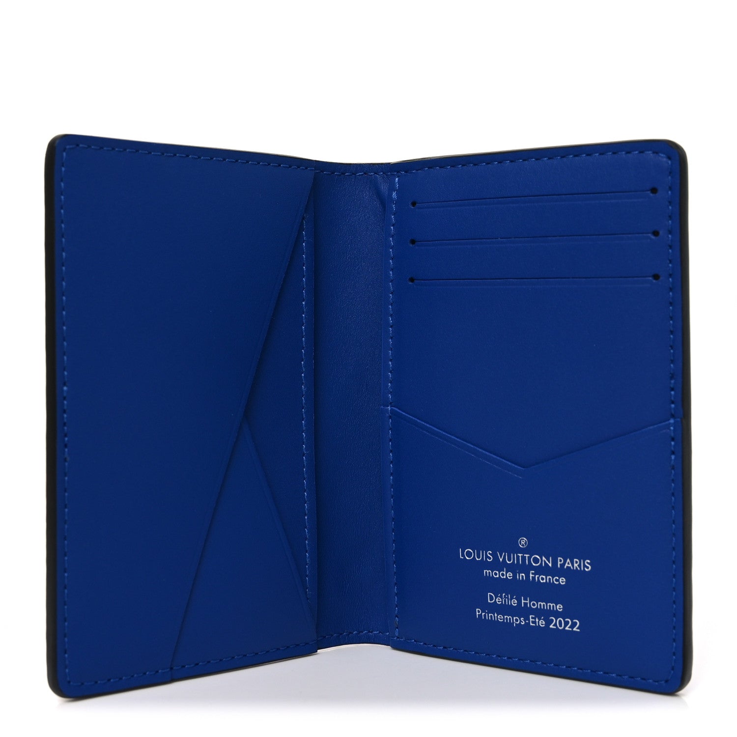 Louis Vuitton Taurillon Illusion Pocket Organizer Bleu Rose