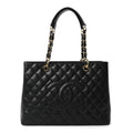 Chanel Caviar Quilted Grand Shopping Tote GST Black
