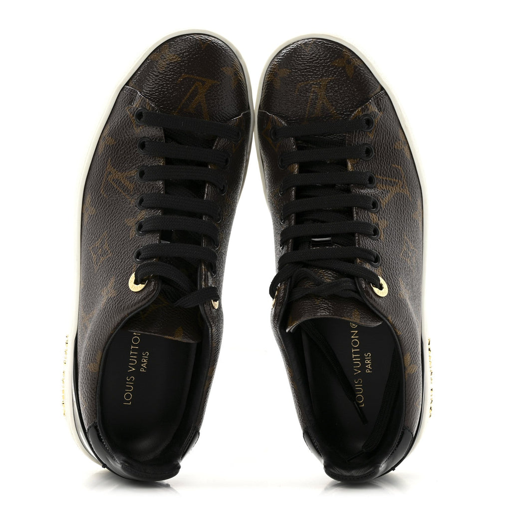 Louis Vuitton Patent Monogram Frontrow Sneakers 36.5