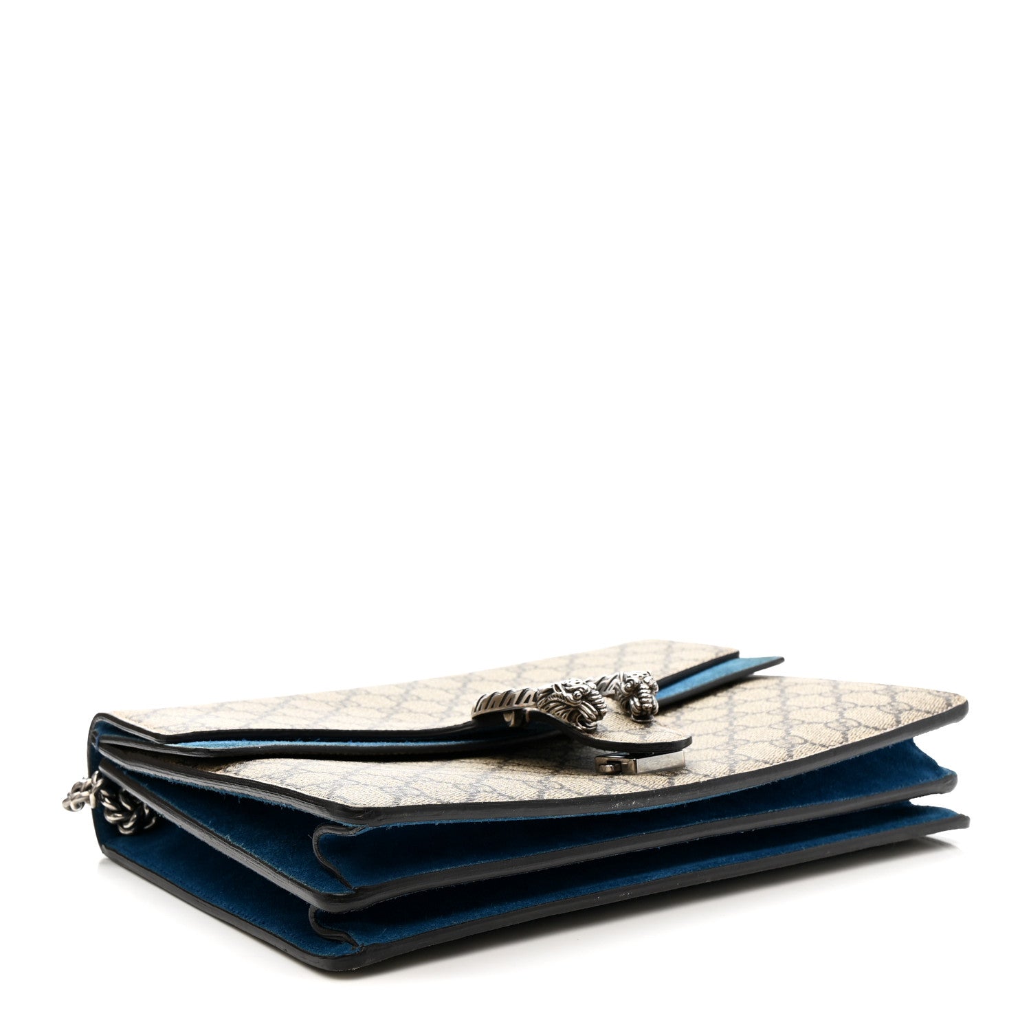 Gucci GG Supreme Monogram Medium Dionysus Shoulder Bag Blue