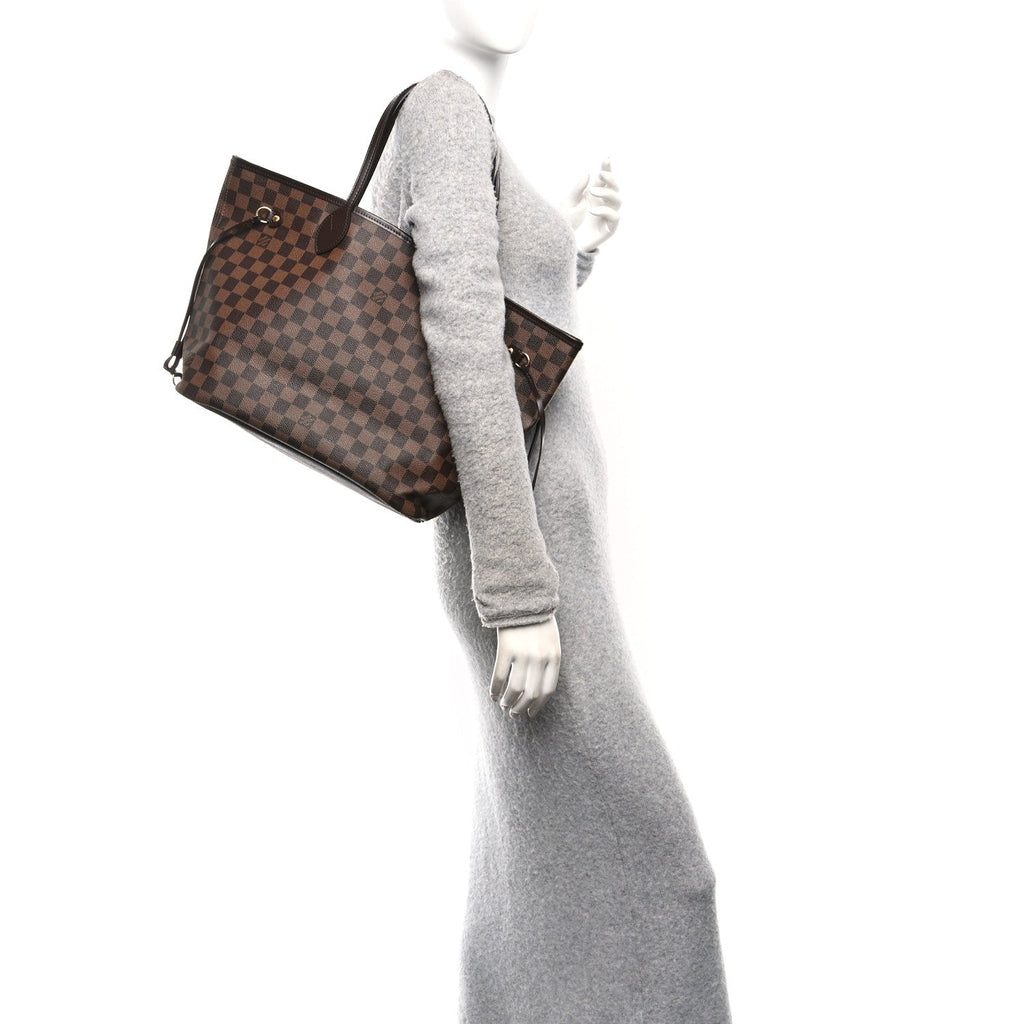 Louis Vuitton Damier Ebene Neo Neverfull MM Rose Ballerine