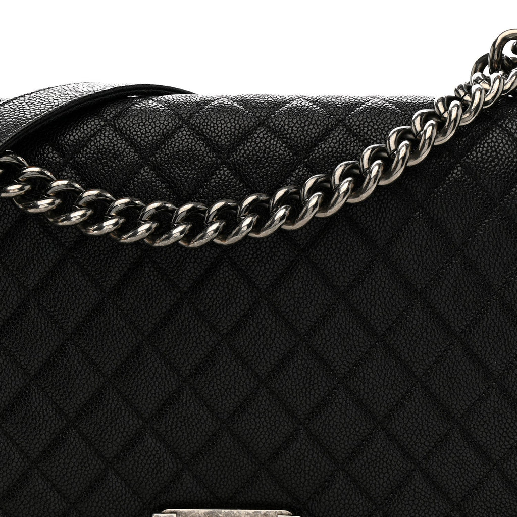 Chanel Caviar Quilted New Medium Boy Flap Black