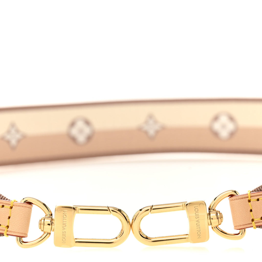 Louis Vuitton Jacquard Speedy Bandouliere 20 Shoulder Strap Beige