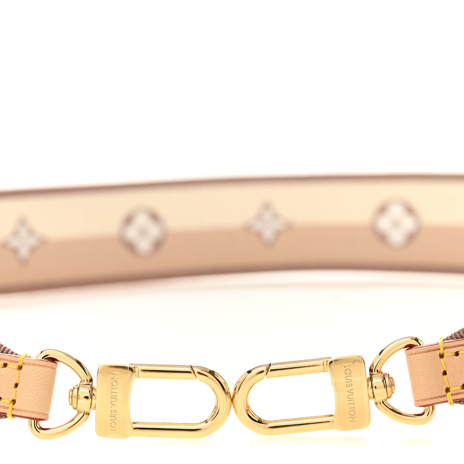 Louis Vuitton Jacquard Speedy Bandouliere 20 Shoulder Strap Beige
