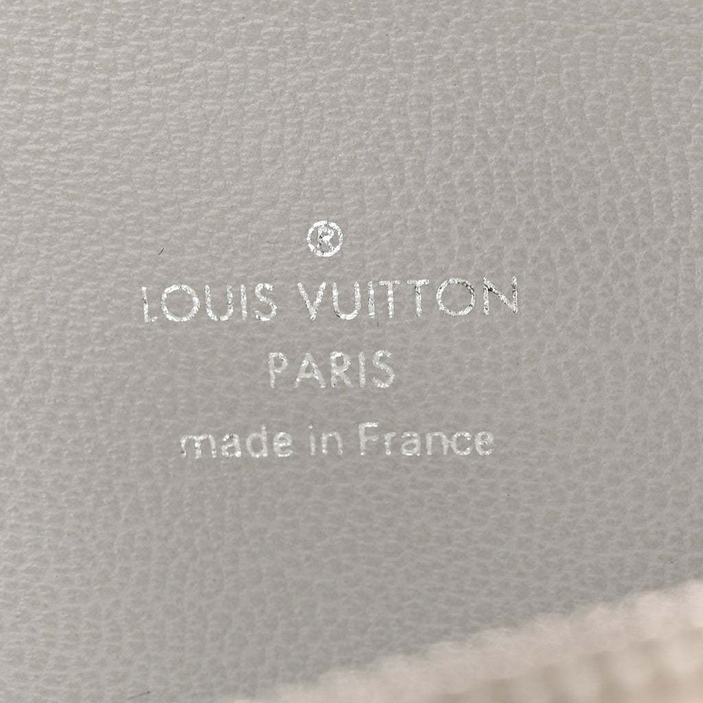 Louis Vuitton Lambskin Embossed Monogram Coussin PM Cream Grey
