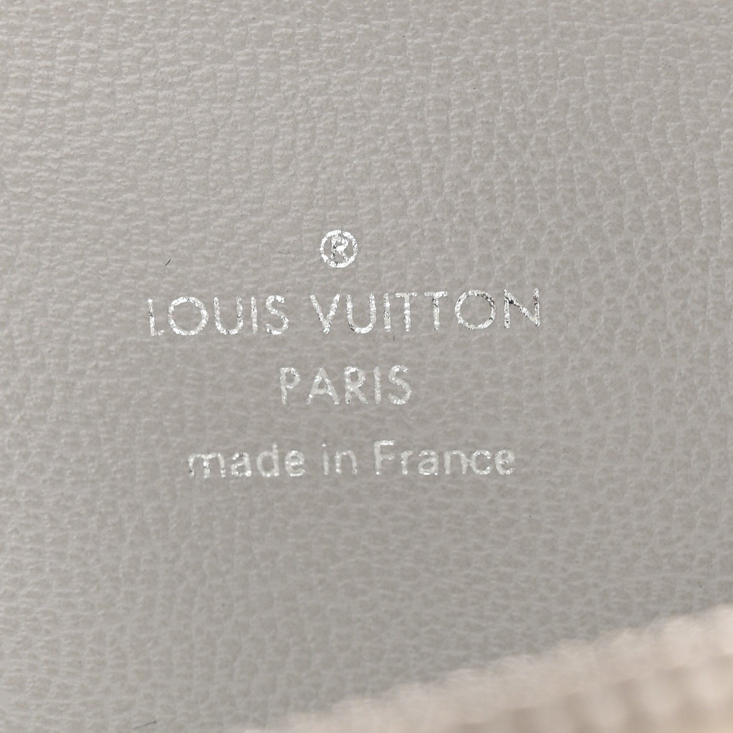 Louis Vuitton Lambskin Embossed Monogram Coussin PM Cream Grey