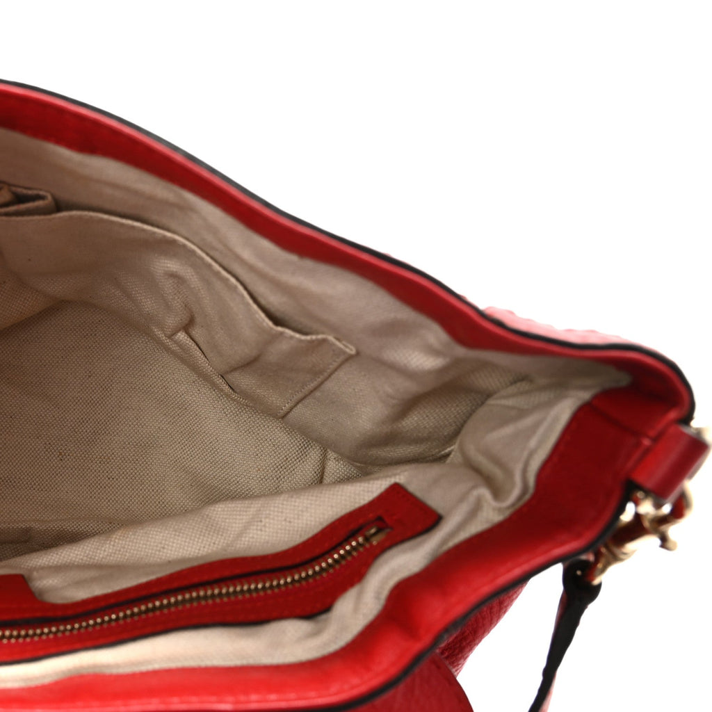 Gucci Cellarius Calfskin Medium Bella Flap Bag Vulcanic Red