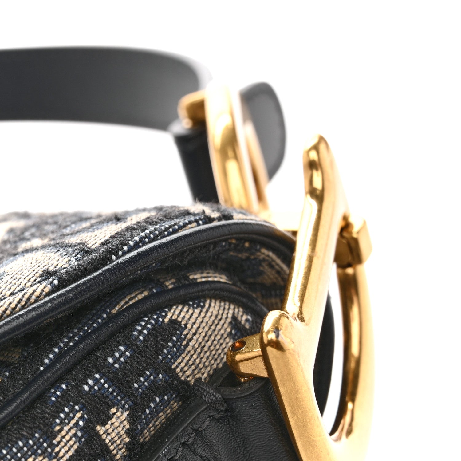 Christian Dior Oblique Saddle Bag Blue