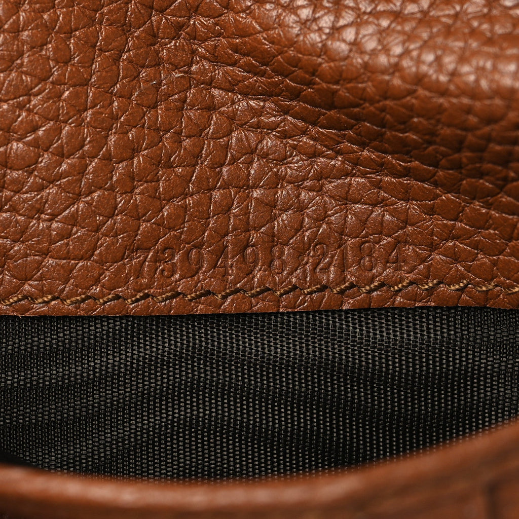 Gucci Piuma Calfskin Medium Bamboo Double G Wallet Cuir