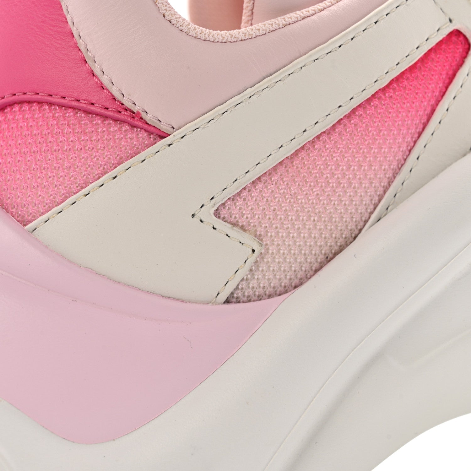 Louis Vuitton Calfskin Technical Nylon LV Archlight Sneakers 37 White Pink