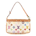 Louis Vuitton Monogram Multicolor Pochette Accessories White
