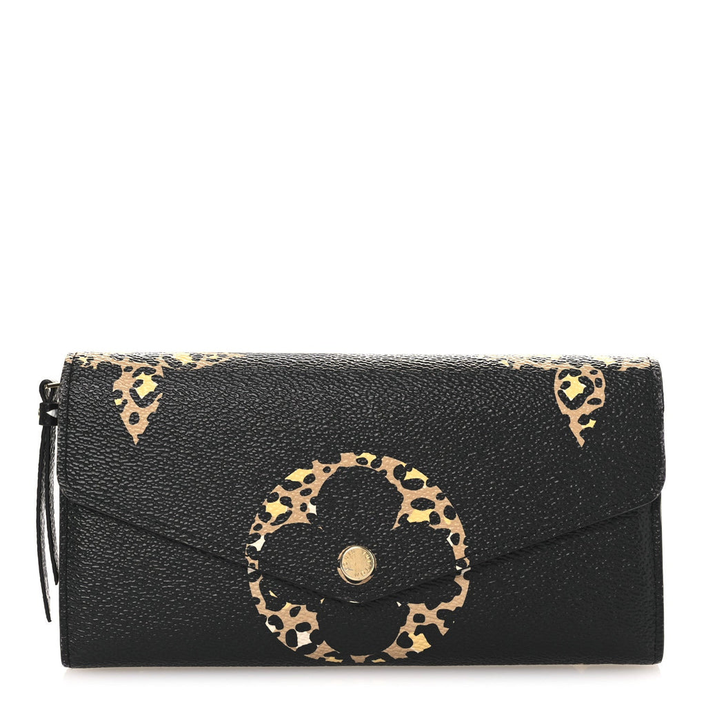 Louis Vuitton Monogram Giant Jungle Sarah Wallet Black