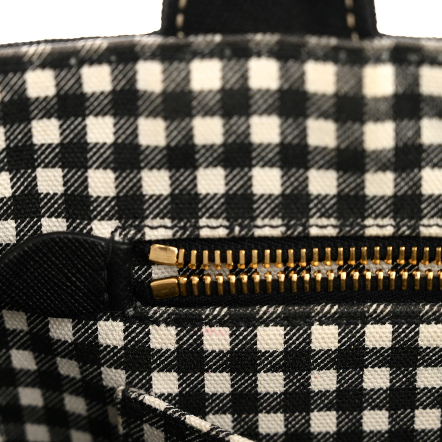 Prada Canapa Small Logo Tote Black Talco