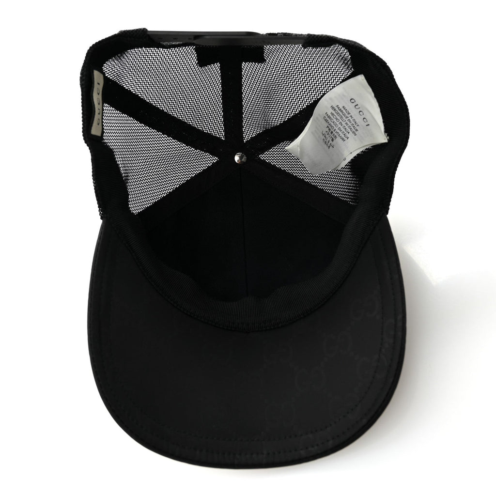 Gucci GG Supreme Monogram Baseball Hat S 57 Black