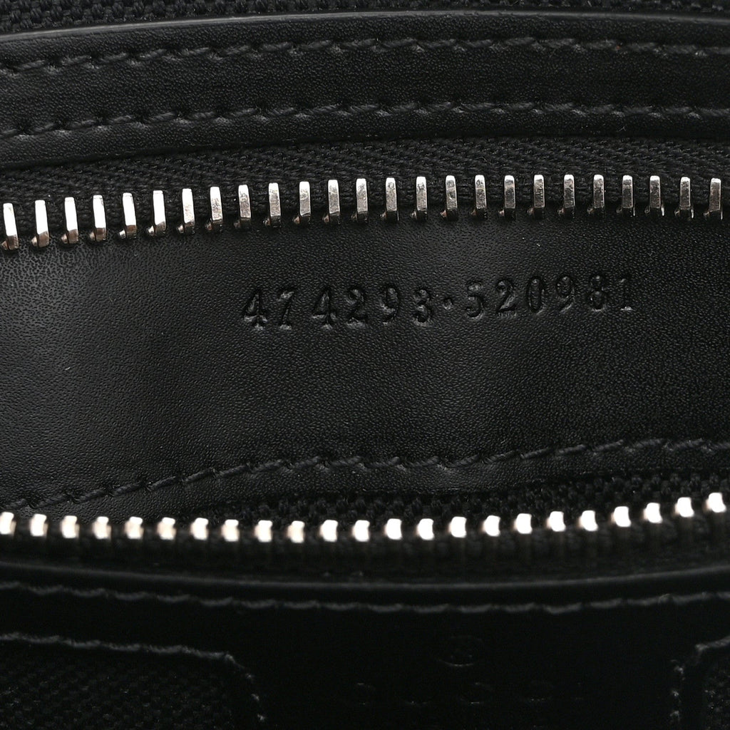 Gucci Soft GG Supreme Monogram Web Belt Bag Black Grey