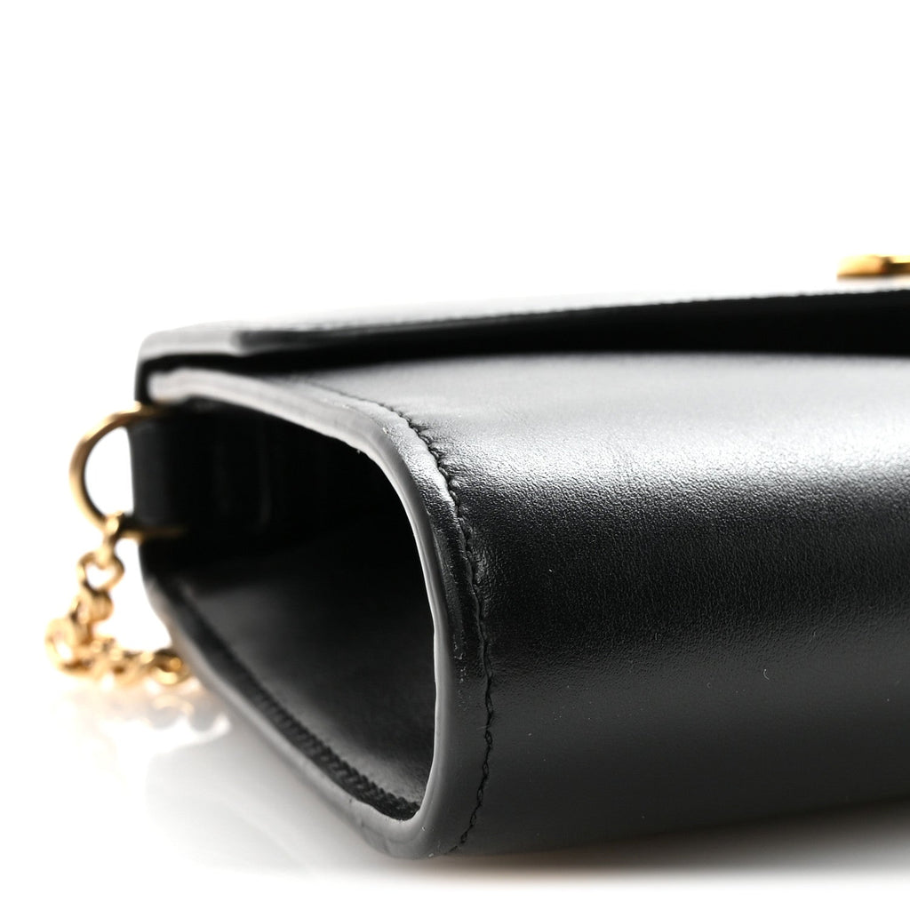 Gucci Smooth Calfskin Small Zumi Top Handle Shoulder Bag Black