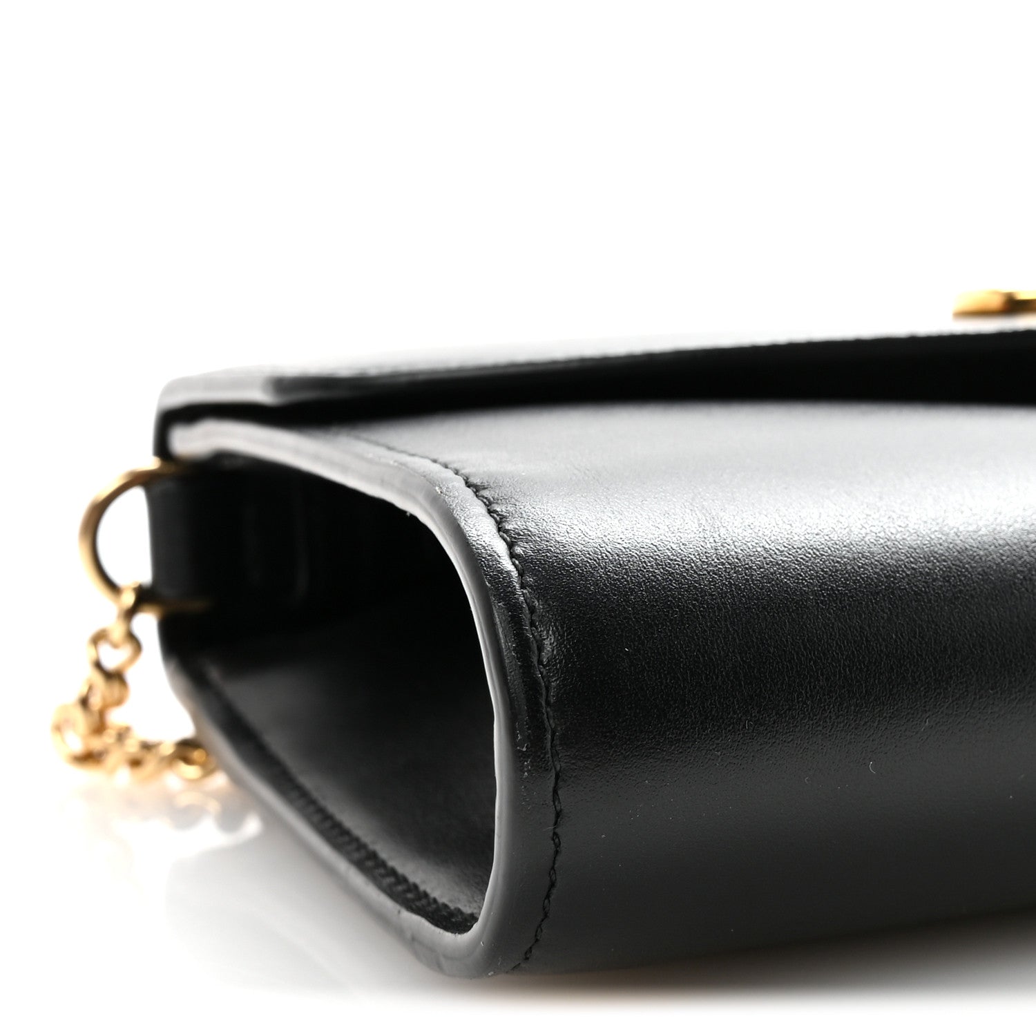 Gucci Smooth Calfskin Small Zumi Top Handle Shoulder Bag Black