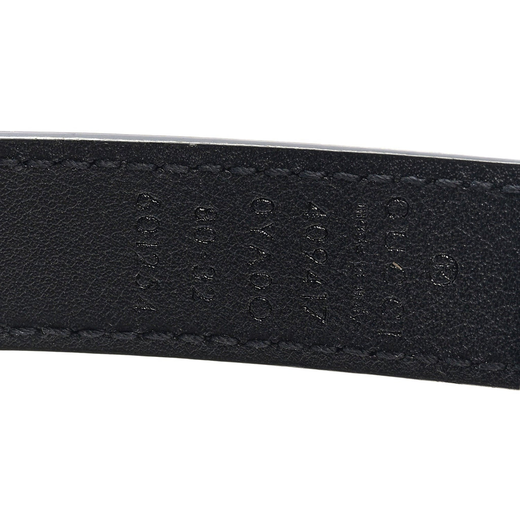 Gucci Calfskin Double G 20mm Belt 80 32 Black
