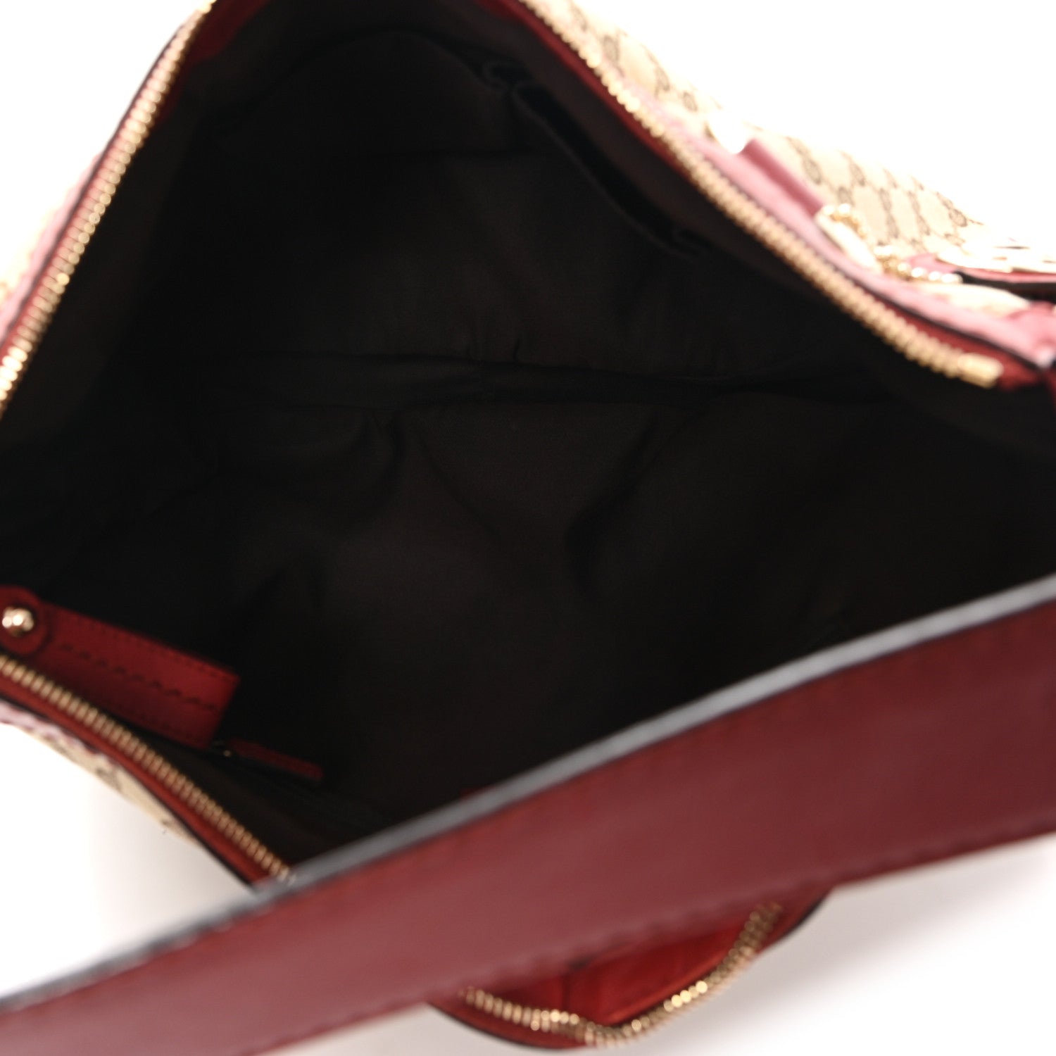 Gucci Monogram Medium Sukey Hobo Red
