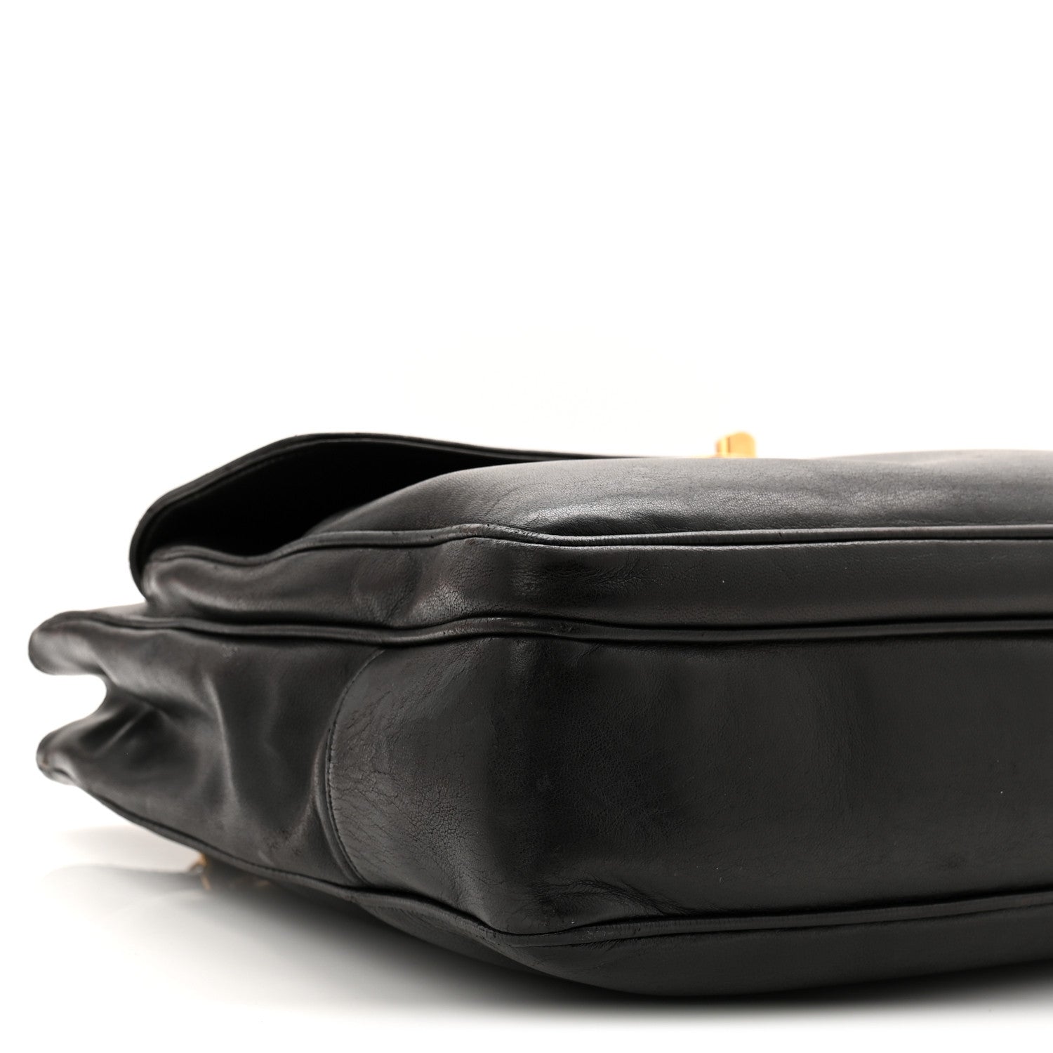 Chanel Lambskin CC Flap Shopping Tote Black