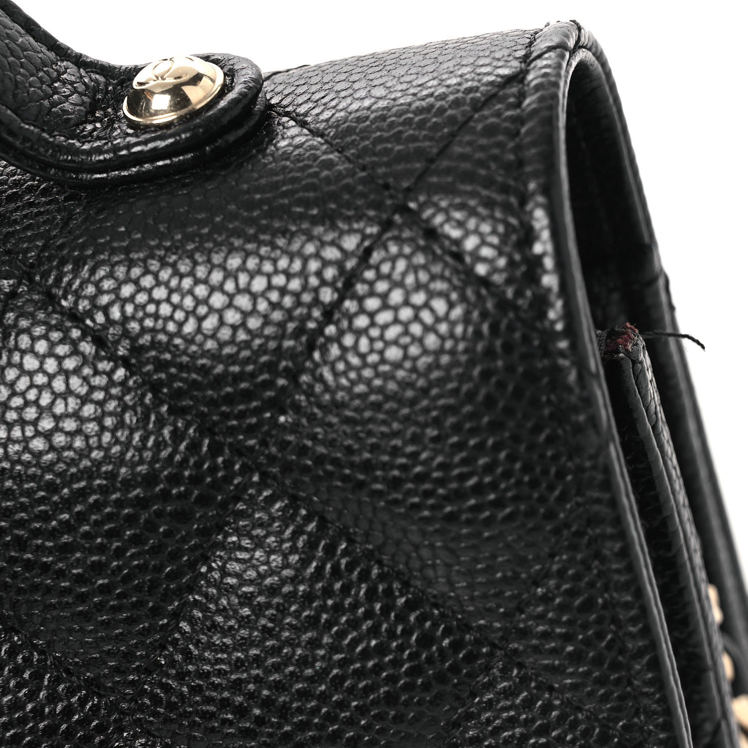 Chanel Caviar Quilted Business Affinity Clutch With Chain Black