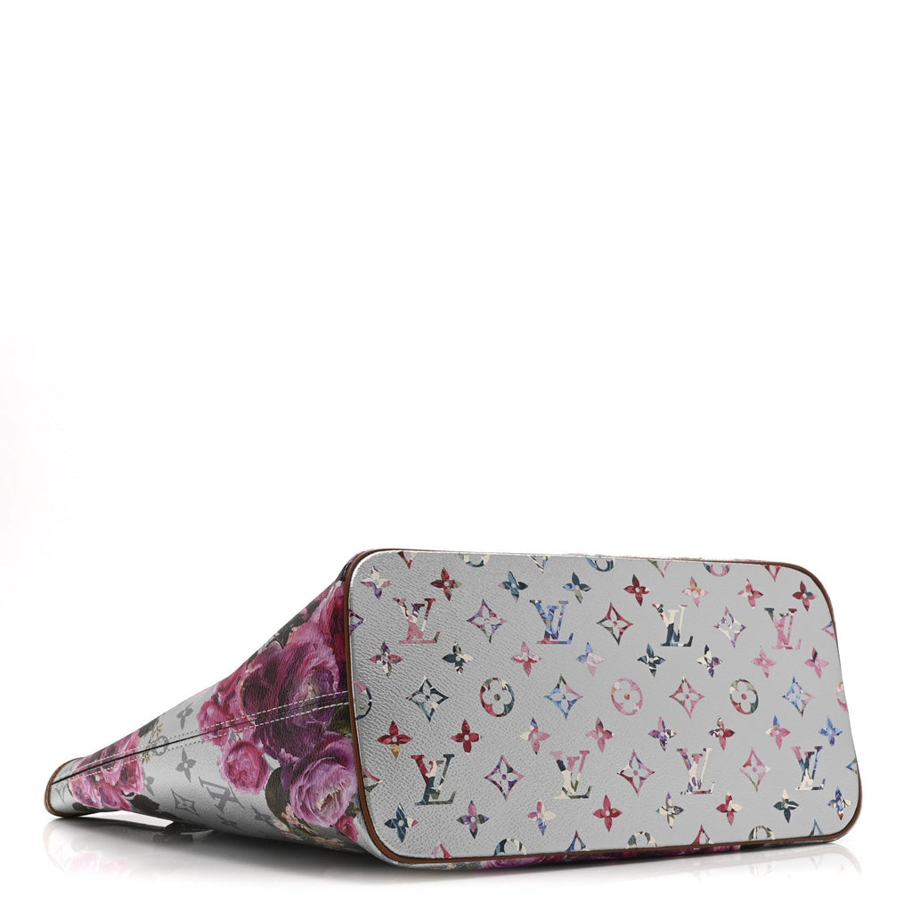 Louis Vuitton Metallic Monogram LV Garden Neverfull MM  Silver