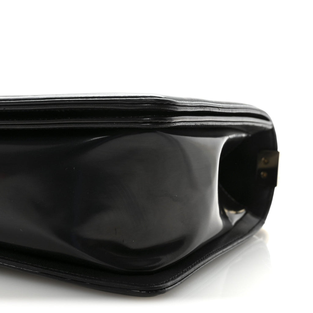 Chanel Iridescent Glazed Calfskin Quilted New Medium Boy Flap Black