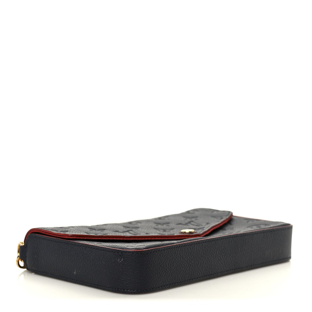 Louis Vuitton Empreinte Pochette Felicie Chain Wallet Marine Rouge