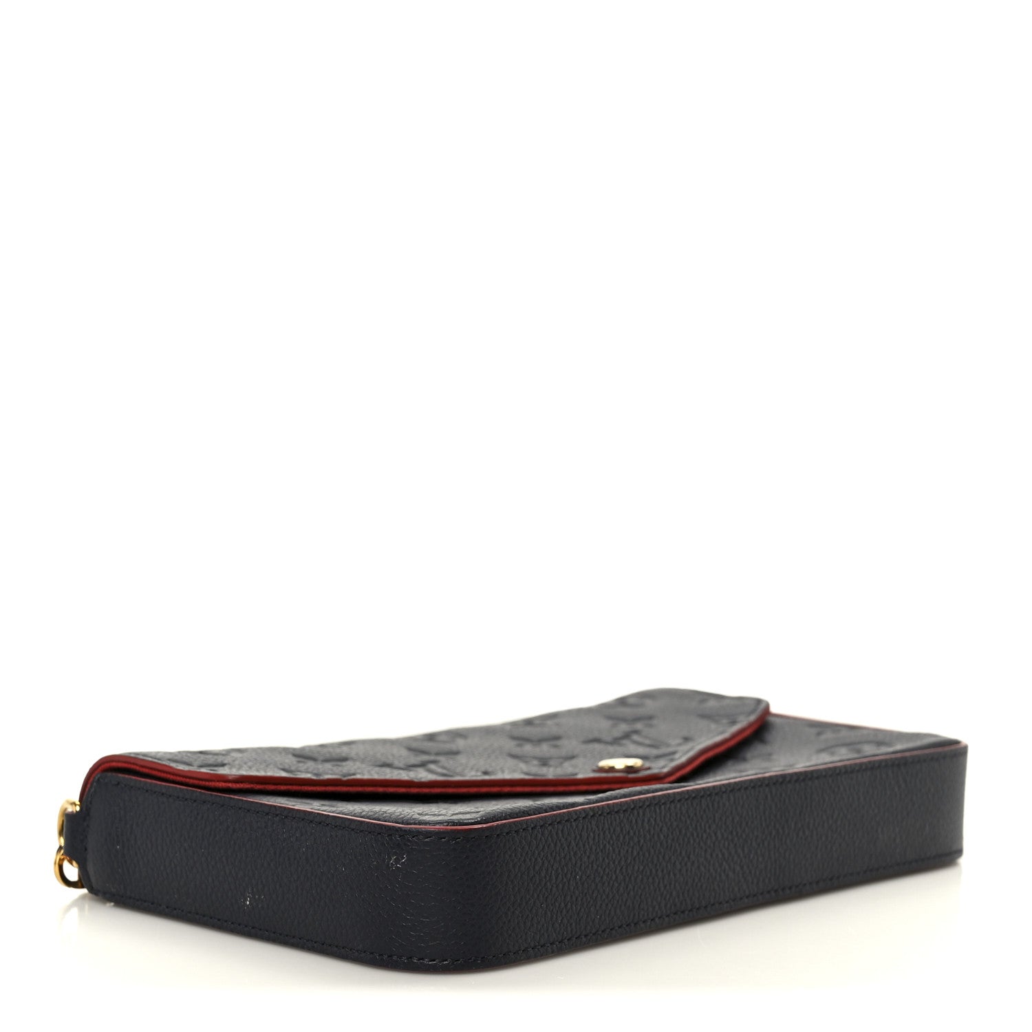 Louis Vuitton Empreinte Pochette Felicie Chain Wallet Marine Rouge